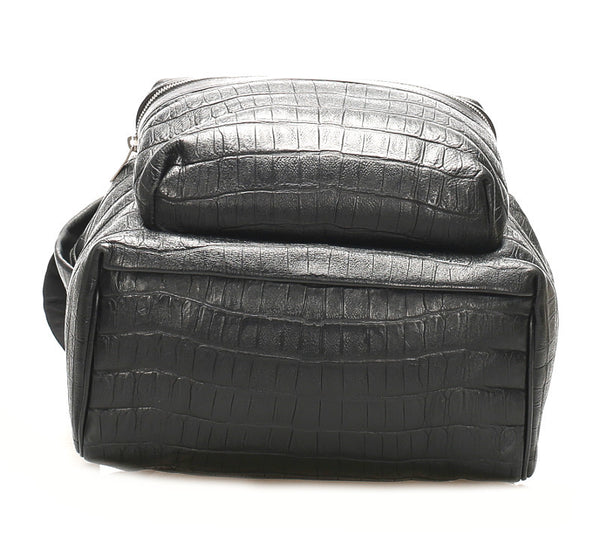 イヴ サンローラン ブラック レザー リュック バックパック ユニセックス YVES SAINT LAURENT 中古