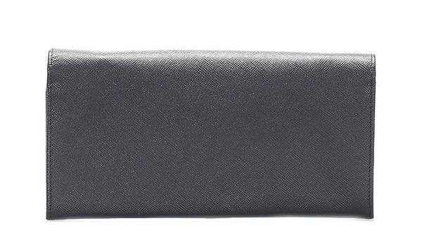 サルヴァトーレフェラガモ ガンチーニ ネイビー レザー 長財布 ユニセックス Salvatore Ferragamo 中古