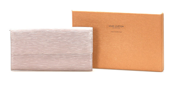 ルイ ヴィトン エピ ポルトフォイユサラ M6359D ベージュ レザー 長財布 レディース LOUIS VUITTON 中古