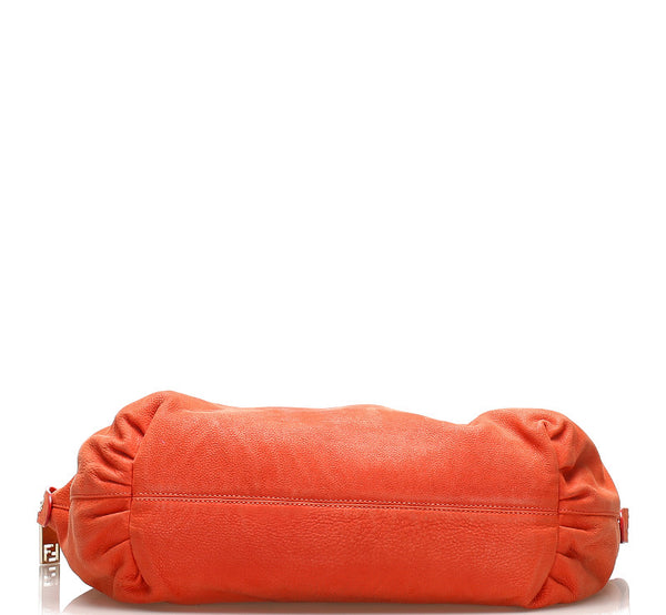 フェンディ 8BR636-DRD オレンジ レザー トートバッグ レディース FENDI 中古