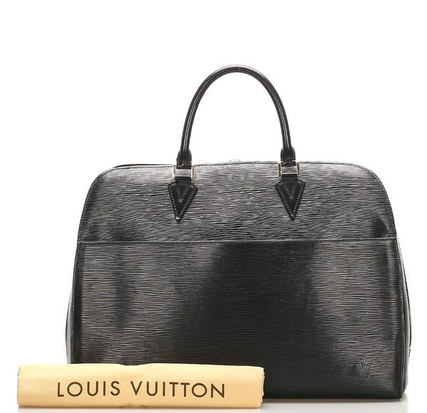 ルイ ヴィトン エピ ソルボンヌ M54512 ブラック レザー ビジネスバッグ メンズ LOUIS VUITTON 中古