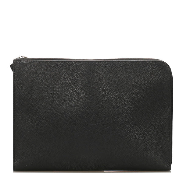 ルイ ヴィトン トリヨン ポシェット ジュール GM NM M67768 ブラック レザー クラッチバッグ メンズ LOUIS VUITTON 【中古】