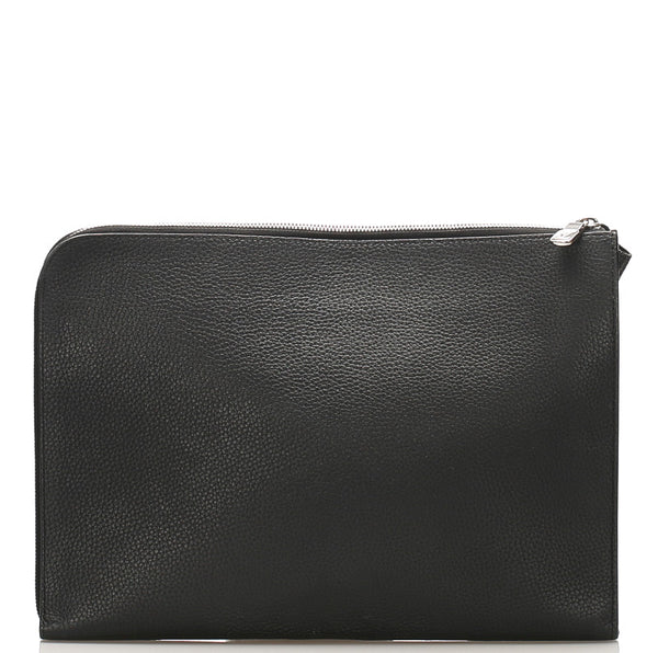 ルイ ヴィトン トリヨン ポシェット ジュール GM NM M67768 ブラック レザー クラッチバッグ メンズ LOUIS VUITTON 【中古】