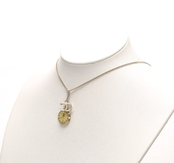 シャネル シルバー メタル ネックレス レディース CHANEL 中古