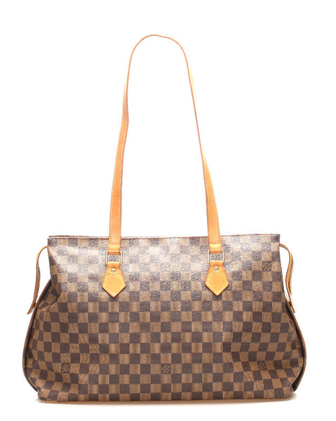 ルイ ヴィトン ダミエ コロンビーヌ M99037  ブラウン PVC レザー ショルダーバッグ トートバッグ レディース LOUIS VUITTON 中古