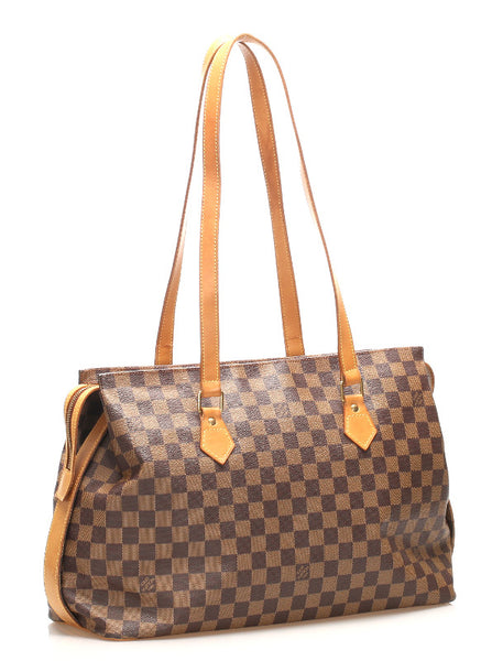ルイ ヴィトン ダミエ コロンビーヌ M99037  ブラウン PVC レザー ショルダーバッグ トートバッグ レディース LOUIS VUITTON 中古
