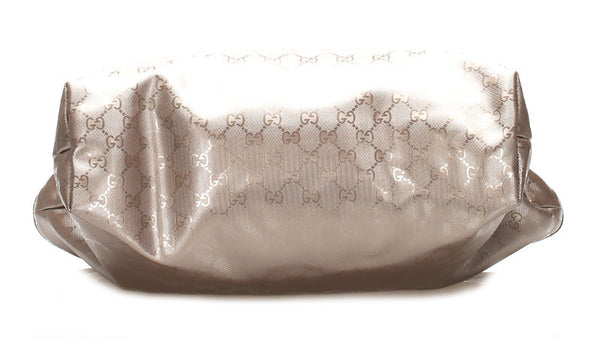 グッチ GGインプリメ 211137 メタリック ピンク PVC レザー ショルダーバッグ トートバッグ レディース GUCCI 中古