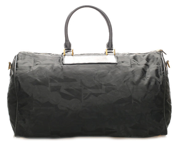 サルヴァトーレフェラガモ 24 5506 ブラック ナイロン レザー ハンドバッグ ショルダーバッグ 2WAY ユニセックス Salvatore Ferragamo 中古