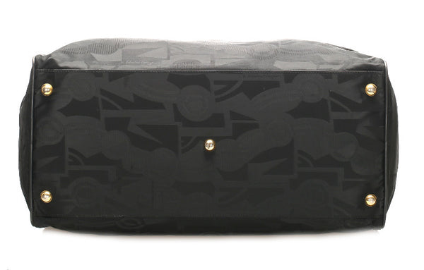 サルヴァトーレフェラガモ 24 5506 ブラック ナイロン レザー ハンドバッグ ショルダーバッグ 2WAY ユニセックス Salvatore Ferragamo 中古