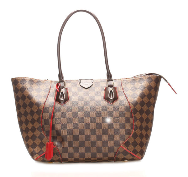 ルイ ヴィトン ダミエ カサイ N41548 ブラウン PVC レザー トートバッグ レディース LOUIS VUITTON 中古