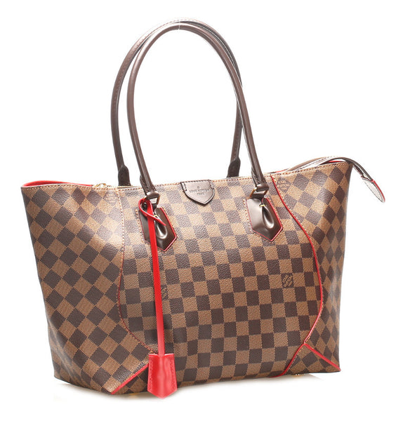 ルイ ヴィトン ダミエ カサイ N41548 ブラウン PVC レザー トートバッグ レディース LOUIS VUITTON 中古