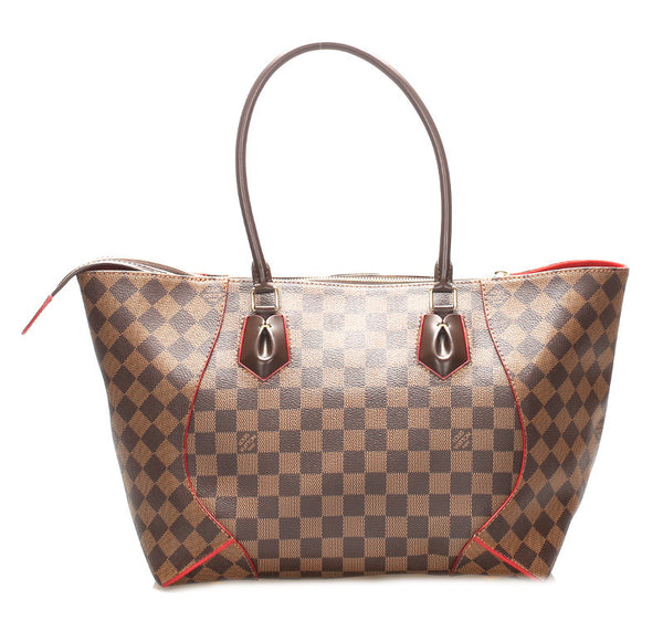 ルイ ヴィトン ダミエ カサイ N41548 ブラウン PVC レザー トートバッグ レディース LOUIS VUITTON 中古