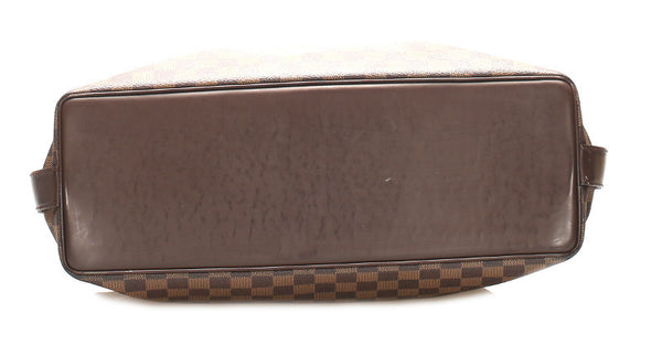 ルイ ヴィトン ダミエ チェルシー N51119 ブラウン PVC レザー ショルダーバッグ トートバッグ レディース LOUIS VUITTON 中古