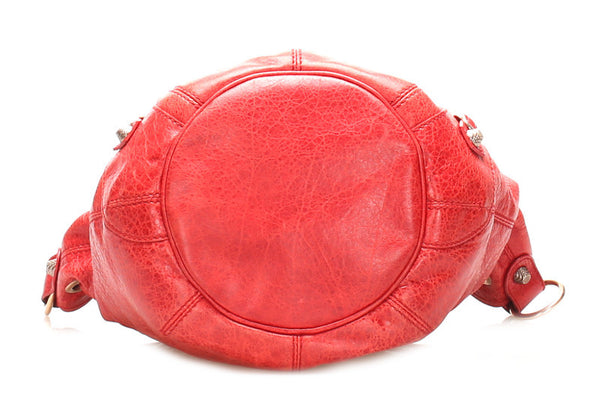 バレンシアガ 285439 レッド レザー ハンド ショルダー 2WAY レディース BALENCIAGA 中古