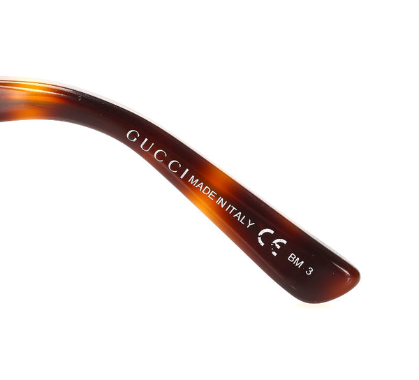 グッチ ブラウン プラスチック レザー サングラス ユニセックス GUCCI 中古