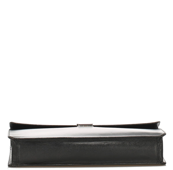 プラダ ブラック レザー ビジネスバッグ メンズ PRADA 中古
