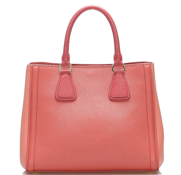 プラダ ピンク サフィアーノ ハンドバッグ ショルダーバッグ 2WAY レディース PRADA 中古
