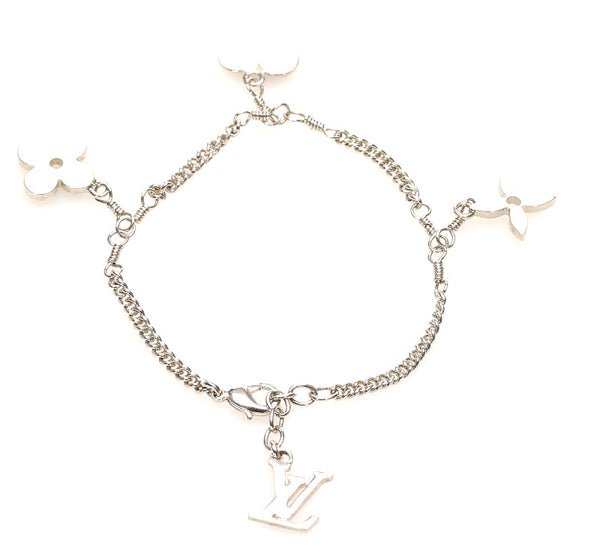ルイ ヴィトン M65476 シルバー メタル スウィート モノグラム ブラスレ ブレスレット レディース LOUIS VUITTON 中古
