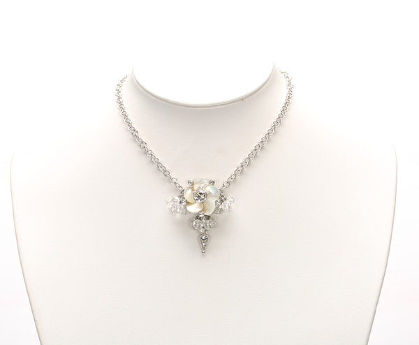 クリスチャンディオール シルバー メタル ネックレス レディース Christian Dior 中古