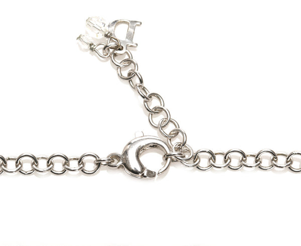 クリスチャンディオール シルバー メタル ネックレス レディース Christian Dior 中古