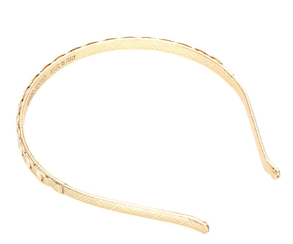 サルヴァトーレフェラガモ ヴァラ ゴールド レザー カチューシャ ヘアアクセサリー  レディース Salvatore Ferragamo 中古