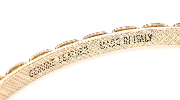 サルヴァトーレフェラガモ ヴァラ ゴールド レザー カチューシャ ヘアアクセサリー  レディース Salvatore Ferragamo 中古