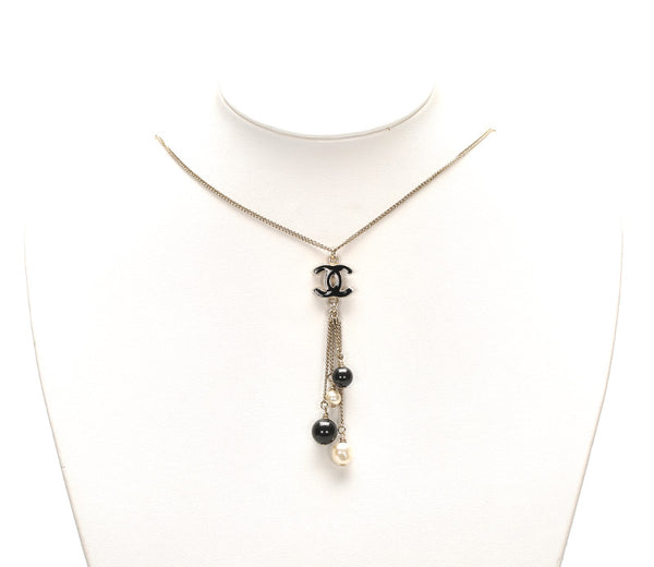 シャネル ゴールド メッキ ココマーク パール ネックレス レディース CHANEL 中古