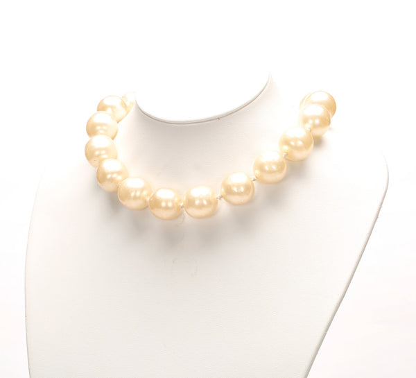 シャネル ゴールド メッキ パール ネックレス レディース CHANEL 中古