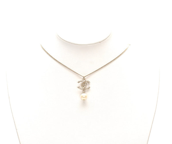 シャネル ゴールド メッキ ココマーク パール ネックレス レディース CHANEL 中古