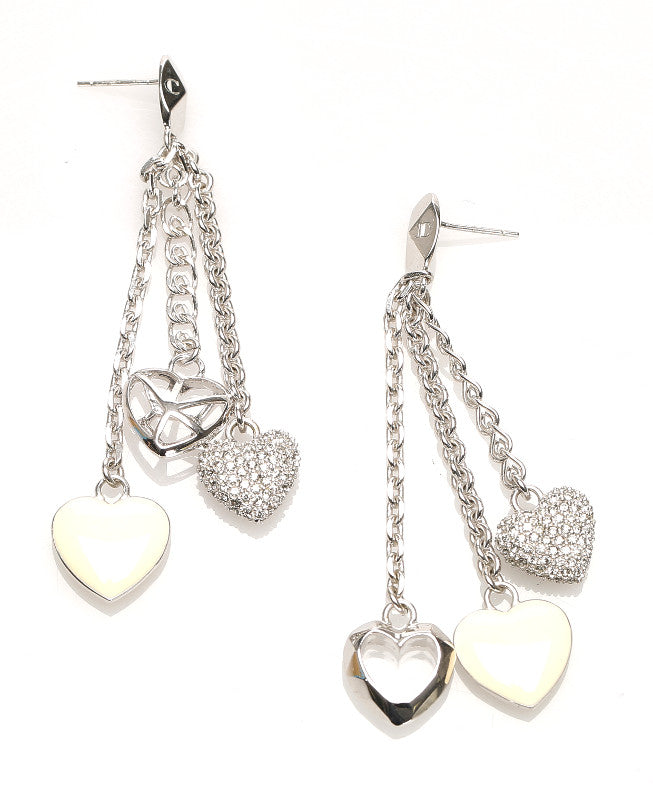 クリスチャンディオール シルバー メタル ピアス レディース Christian Dior 中古