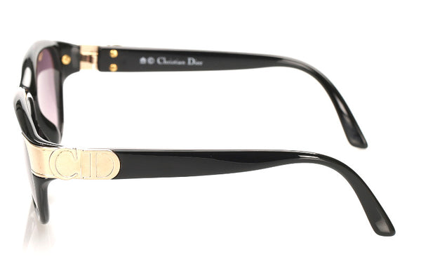 クリスチャンディオール ブラック プラスチック サングラス ユニセックス Christian Dior 中古