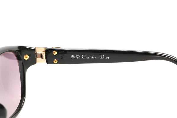 クリスチャンディオール ブラック プラスチック サングラス ユニセックス Christian Dior 中古