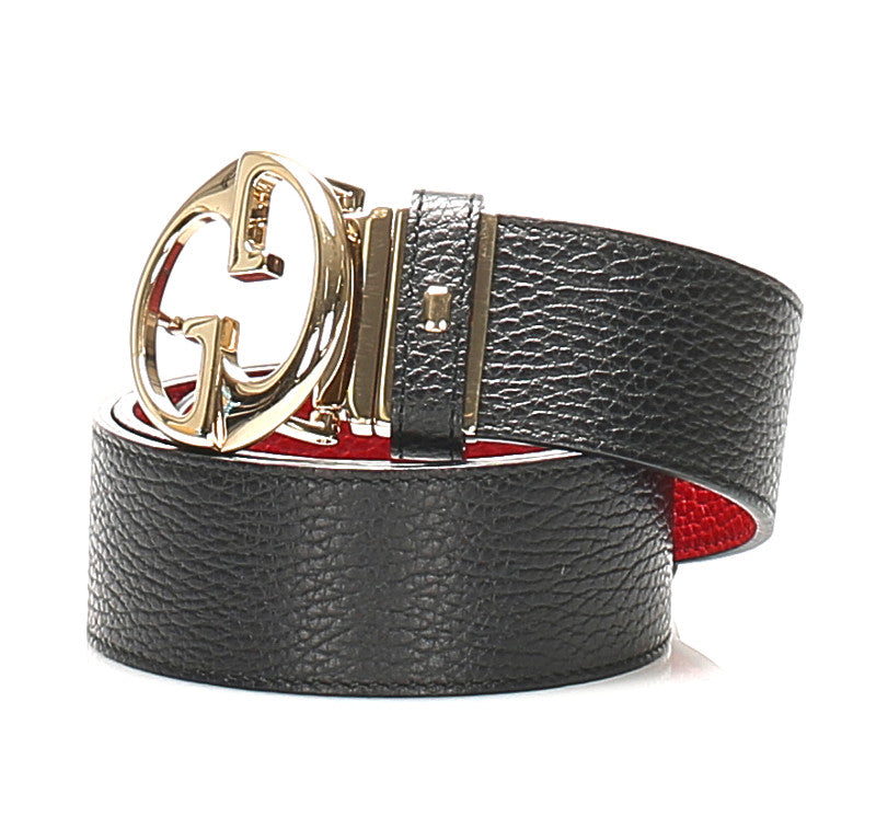 グッチ ブラック レザー ベルト レディース GUCCI 中古