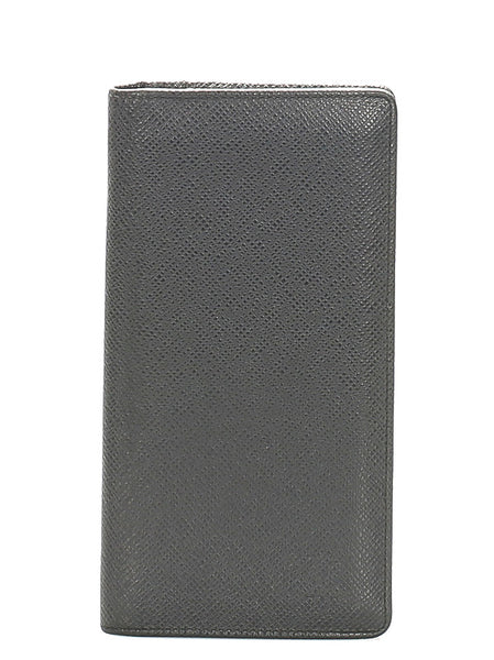 ルイ ヴィトン タイガ ブラザ M30501 ブラック レザー 長財布 メンズ LOUIS VUITTON 中古