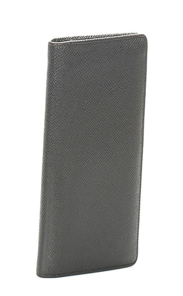 ルイ ヴィトン タイガ ブラザ M30501 ブラック レザー 長財布 メンズ LOUIS VUITTON 中古