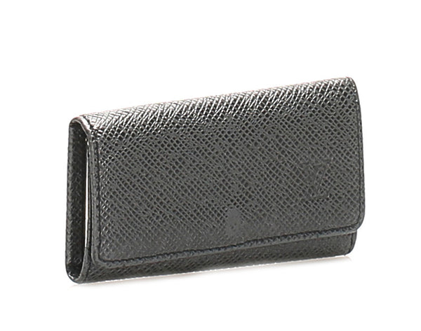 ルイ ヴィトン タイガ ミュルティクレ M30522 ブラック レザー キーケース ユニセックス LOUIS VUITTON 中古
