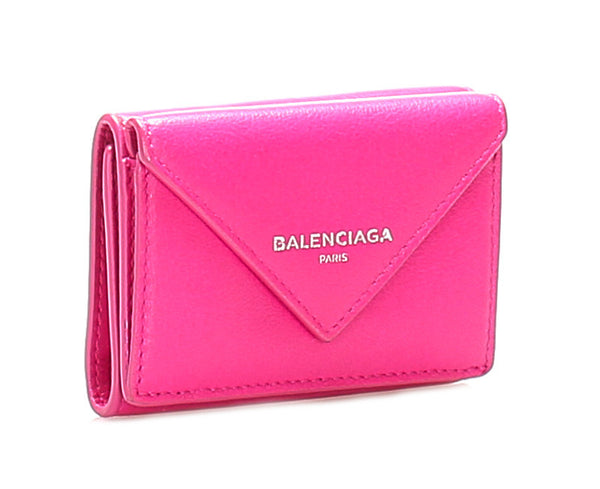 バレンシアガ ピンク レザー コインケース レディース BALENCIAGA 中古