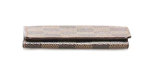 ルイ ヴィトン ダミエ カルトドゥビジット N62920 ブラウン PVC カードケース レディース LOUIS VUITTON 中古