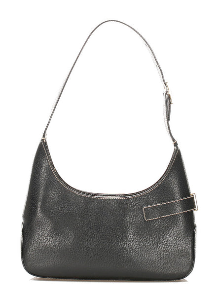 サルヴァトーレフェラガモ ガンチーニ AQ-21 1346 ブラック レザー ハンドバッグ ショルダーバッグ 2WAY レディース Salvatore Ferragamo 中古