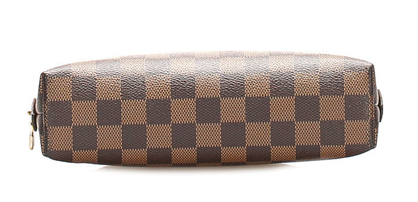 ルイ ヴィトン ダミエ コスメティックGM N23345 ブラウン PVC レザー ポーチ レディース LOUIS VUITTON 中古