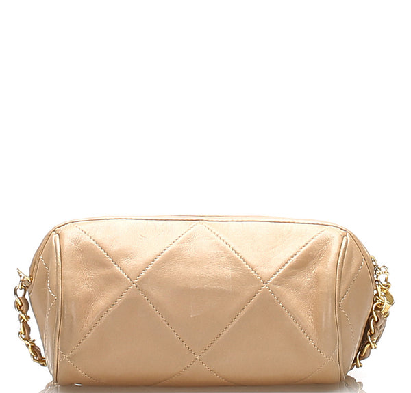 シャネル ココマーク ベージュ ラムスキン 肩掛け ショルダーバッグ レディース CHANEL 中古