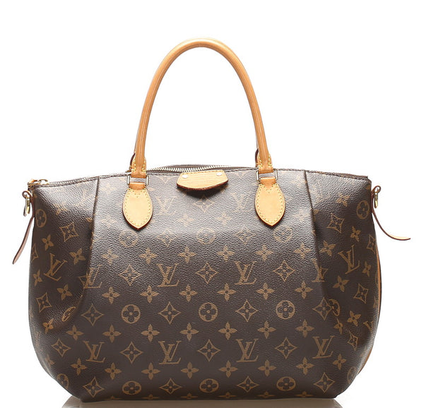 ルイ ヴィトン モノグラム テュレンMM M48814 ブラウン PVC レザー ハンドバッグ ショルダーバッグ 2WAY レディース LOUIS VUITTON 中古