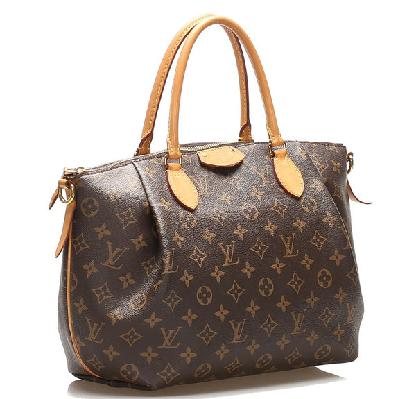 ルイ ヴィトン モノグラム テュレンMM M48814 ブラウン PVC レザー ハンドバッグ ショルダーバッグ 2WAY レディース LOUIS VUITTON 中古