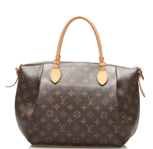 ルイ ヴィトン モノグラム テュレンMM M48814 ブラウン PVC レザー ハンドバッグ ショルダーバッグ 2WAY レディース LOUIS VUITTON 中古