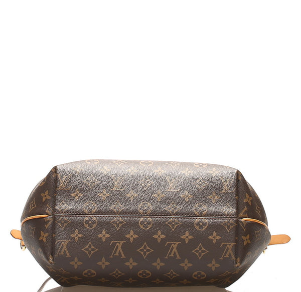 ルイ ヴィトン モノグラム テュレンMM M48814 ブラウン PVC レザー ハンドバッグ ショルダーバッグ 2WAY レディース LOUIS VUITTON 中古