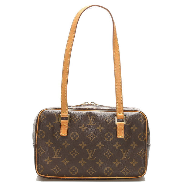 ルイ ヴィトン モノグラム シテ MM M51182 ブラウン PVC レザー 肩掛け ショルダーバッグ レディース LOUIS VUITTON 中古