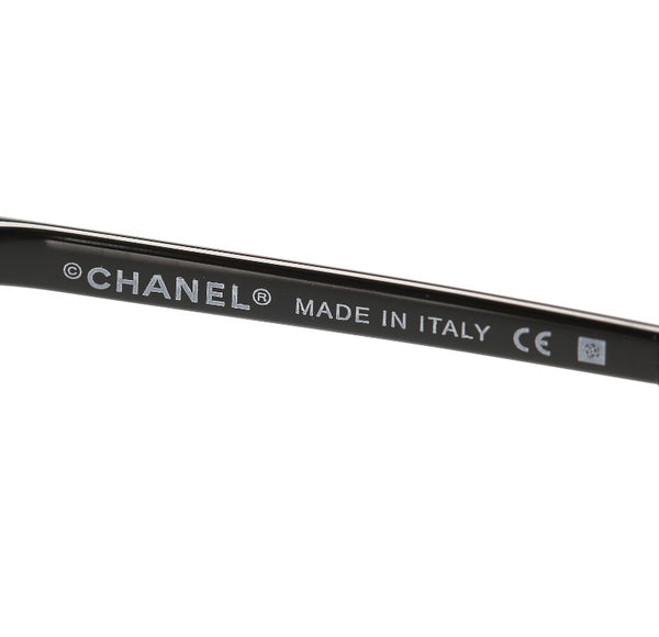 シャネル カメリア ブラック プラスチック サングラス レディース CHANEL 中古