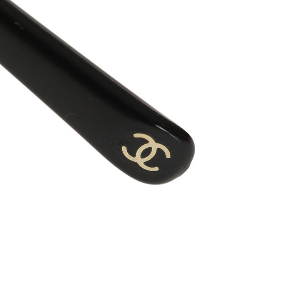 シャネル カメリア ブラック プラスチック サングラス レディース CHANEL 中古