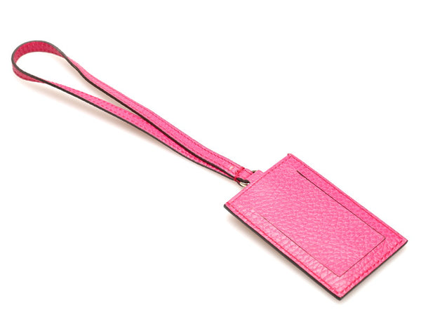 グッチ ピンク レザー ミスGG ネームタグ レディース GUCCI 【中古】