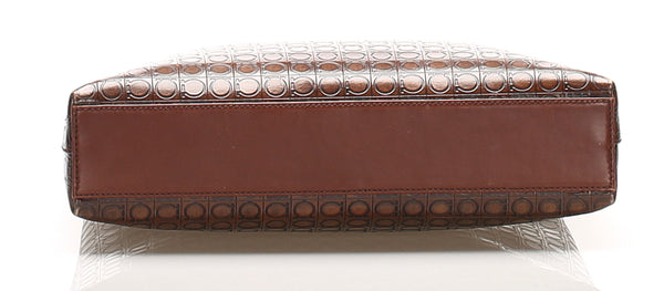 サルヴァトーレフェラガモ ガンチーニ AQ-21 8662 ブラウン レザー ショルダーバッグ レディース Salvatore Ferragamo 中古